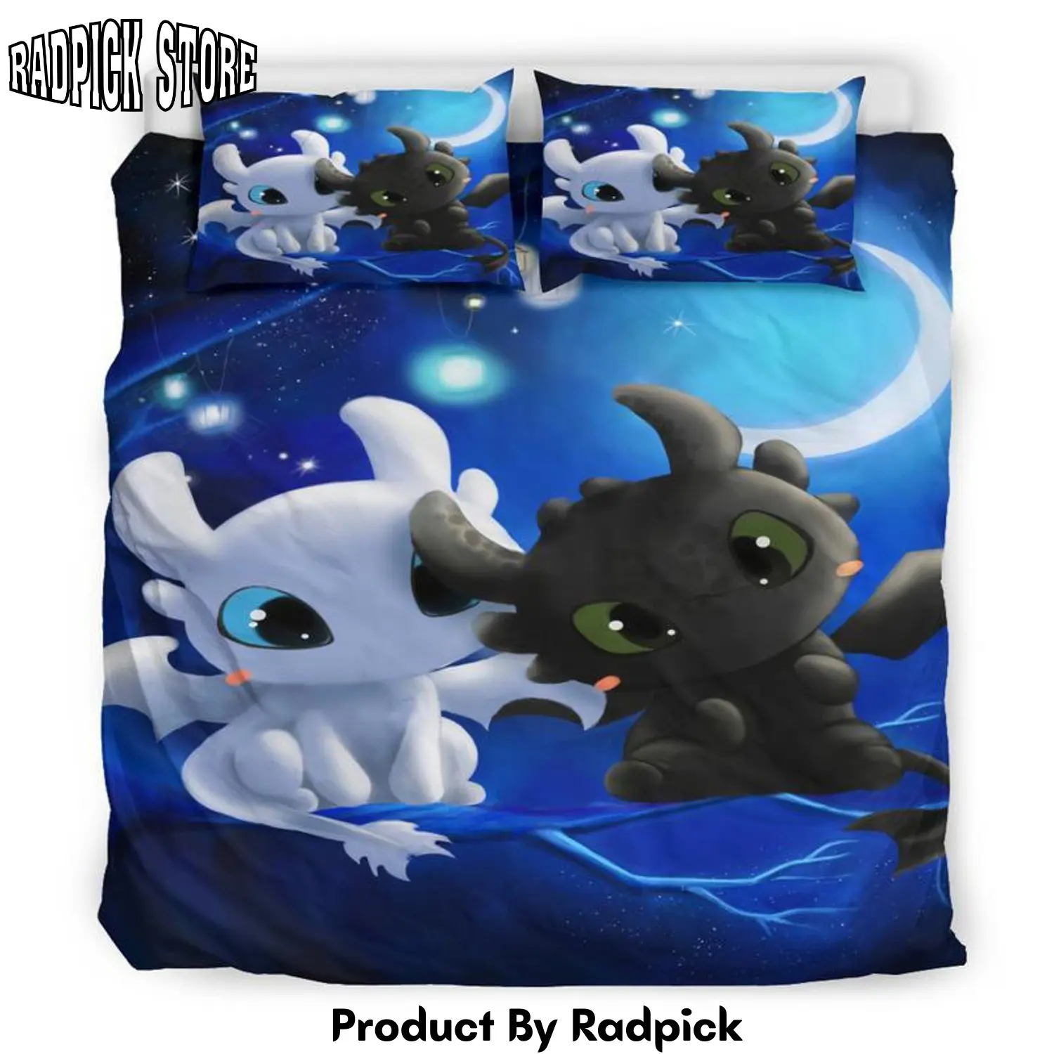 Radpick toothless and the light fury duvet cover bedroom sets comfortable bedding sets rp327688